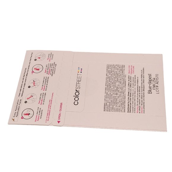 New Unopened Color Street Nail Strips - Solid Blue - Picture 2 of 2